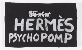 Elisabeth von Samsonow, HERMÈS PSYCHOPOMP, 2011, Acryl auf Karton, 36,5 × 58 cm, Belvedere, Wie ...