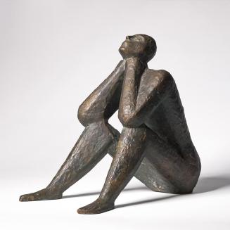 Artur Hecke, Sternseher, 1960, Bronze, 36 cm, Artothek des Bundes, Dauerleihgabe im Belvedere,  ...