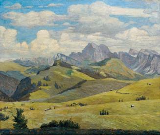 Max Kahrer, Seiser Alm (Südtirol), 1914, Öl auf Leinwand, 67 x 78 cm, Belvedere, Wien, Inv.-Nr. ...