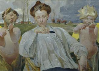 Jacek Hyacinth Malczewski, Die Frau des Künstlers, 1905, Öl auf Leinwand, 70 x 98 cm, Belvedere ...