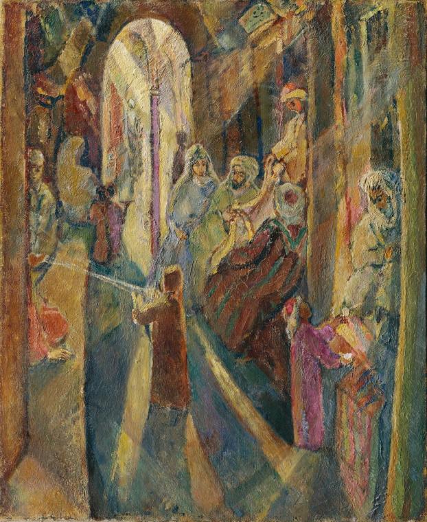 Eugen von Kahler, Bazar im Orient, um 1910, Öl auf Leinwand, 56 x 46 cm, Belvedere, Wien, Inv.- ...