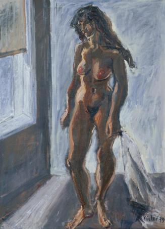Georg Eisler, Stehender weiblicher Akt, 1979, Öl auf Leinwand, 110,5 x 81 cm, Belvedere, Wien,  ...