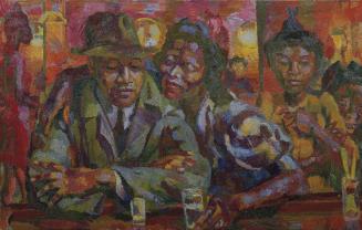 Hans Boehler, Jack Carter's Bar in Harlem, 1942, Öl auf Leinwand, 83 x 130,5 cm, Belvedere, Wie ...