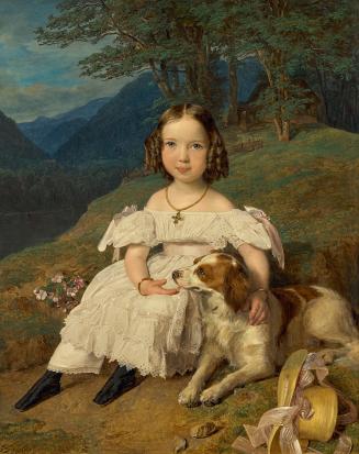 Ferdinand Georg Waldmüller, Julia Comtesse Apraxin, 1835, Öl auf Holz, 38 x 32 cm, Belvedere, W ...