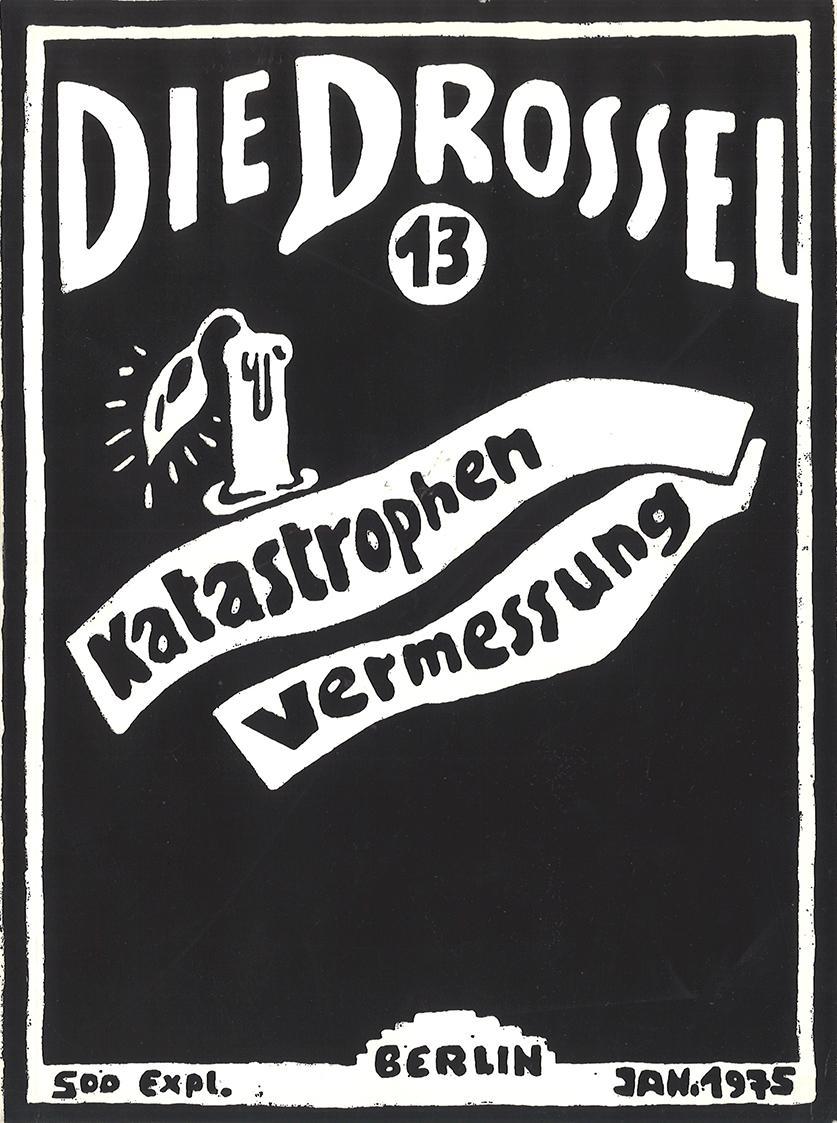 Günter Brus, Die Drossel 13, 1975, Druck auf Papier, 96 Seiten, 23 × 17,3 × 0,6 cm, Schenkung G ...
