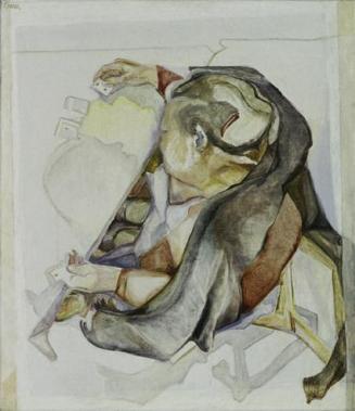 Josef Gabler, Patience, 1948, Öl auf Leinwand, 80 x 70 cm, Belvedere, Wien, Inv.-Nr. 7282