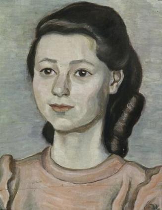 Irma Lang-Scheer, Porträt einer jungen Frau, 1940, Öl auf Holz, 45,5 x 35 cm, Belvedere, Wien,  ...