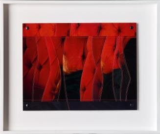 Maria Hahnenkamp, Rote-Zusammengenähte-Fotos, 1993–1995, C-Prints zusammengenäht, 26,2 × 34,3 c ...