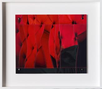 Maria Hahnenkamp, Rote-Zusammengenähte-Fotos, 1993–1995, C-Prints zusammengenäht, 26,5 × 32 cm, ...