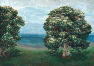 Emilie Mediz-Pelikan, Blühende Kastanien, 1900, Öl auf Leinwand, 132 x 184 cm, Belvedere, Wien, ...