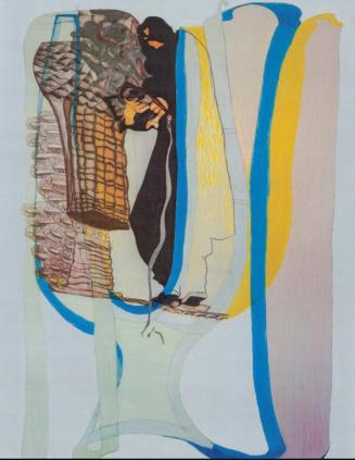 Uli Aigner, Offene Form 73, 2018, Buntstift auf Papier, 180 × 297 cm, Belvedere, Wien, Inv.-Nr. ...