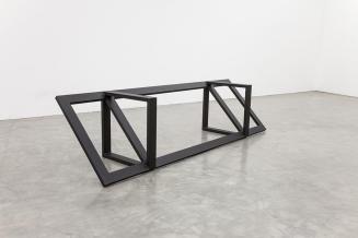 Kay Walkowiak, Minimal Vandalism (Rack), 2012, Stahl, Lack, 75 × 310 × 75 cm, Ankauf aus Mittel ...