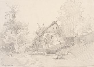 Theodor Alphons, Nadejkau, Dorfstraße, 1890, Bleistift auf Papier, 19 × 26,2 cm, Belvedere, Wie ...