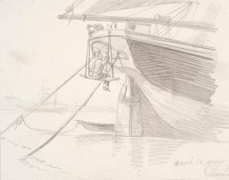 Theodor Alphons, Anch' io sono in Venezia, um 1887, Bleistift auf Papier, 11,8 × 14,7 cm, Belve ...