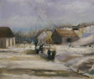 Georg Ehrlich, Winter in Gumpoldskirchen, 1932, Öl auf Leinwand, 54,5 x 64,5 cm, Belvedere, Wie ...