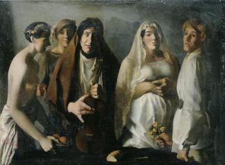 Gottfried Goebel, Die Hochzeit, 1938, Öl auf Leinwand, 98 x 134 cm, Belvedere, Wien, Inv.-Nr. 7 ...