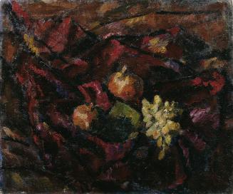 Anton Faistauer, Stillleben mit Weintrauben und Äpfeln, um 1910-1912, Öl auf Leinwand, 54 x 65  ...