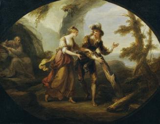 Angelika Kauffmann, Miranda und Ferdinand, 1782, Öl auf Leinwand, 35,5 x 45 cm, Belvedere, Wien ...