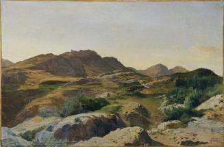 Carl Schuch, Landschaft im Sabinergebirge, um 1870, Öl auf Leinwand, 35 x 53 cm, Belvedere, Wie ...