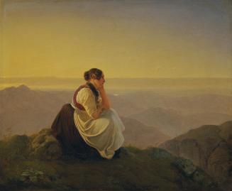 Christoph Christian Ruben, Blick in die Ferne, 1842, Öl auf Leinwand, 31 x 37 cm, Belvedere, Wi ...