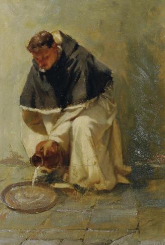 Johann Till d. J., Selbstbildnis als Dominikaner, Öl auf Karton, 37 x 25,5 cm, Belvedere, Wien, ...
