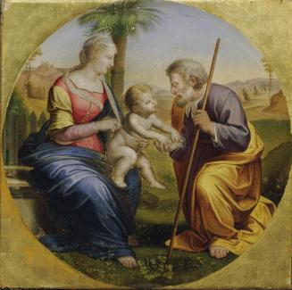 Anton Psenner, Heilige Familie, undatiert, Öl auf Leinwand, D: 36 cm, Belvedere, Wien, Inv.-Nr. ...