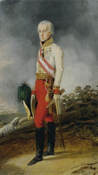 Johann Peter Krafft, Kaiser Franz I. (II.) von Österreich (1768–1835), 1825, Öl auf Papier auf  ...