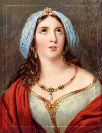 Albert Theer, Die Schauspielerin Johanna Weißenthurn in ihrer Paraderolle als Medea, 1843, Goua ...
