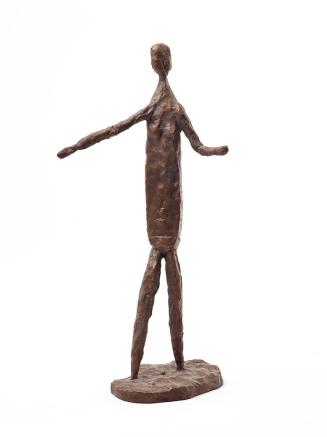 Fritz Wotruba, Kleine stehende Figur (mit ausgebreiteten Armen), 1949, Bronze, 38,5 × 13,5 × 10 ...