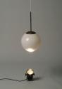 Isabell Heimerdinger, Eklipse, 2003, Glaslampe, Leuchte, Schnur, 361 x 30 x 30 cm, Belvedere, W ...