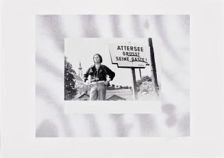 Christian Ludwig Attersee, Attersee grüßt seine Gäste Nr. 2 (3-teiliger Fotozyklus), 1969/2003, ...