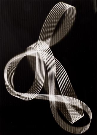 Herbert W. Franke, Fotoexperimente Bandformen, 1954, Blattmaße: 23,2 × 16,6 cm, 2019 Schenkung  ...