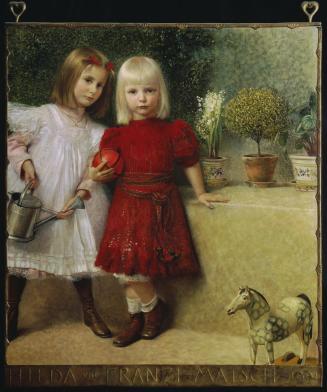 Franz von Matsch, Hilda und Franz von Matsch, die Kinder des Künstlers, 1901, Öl auf Leinwand,  ...