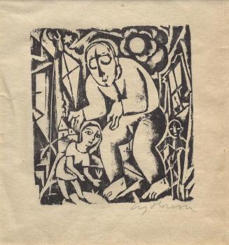 Carry Hauser, Traum, 1922, Holzschnitt auf Büttenpapier, Blattmaße: 24,4 × 20,8 cm, Belvedere,  ...