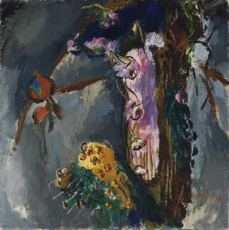 Max Weiler, Herbstblumenstrauß, 1949, Öl auf Leinwand, 91 × 90,5 cm, Belvedere, Wien, Inv.-Nr.  ...