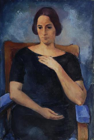 Joseph Floch, Lilly Wallis, 1923, Öl auf Leinwand, 96,5 x 64 cm, Belvedere, Wien, Inv.-Nr. 6331