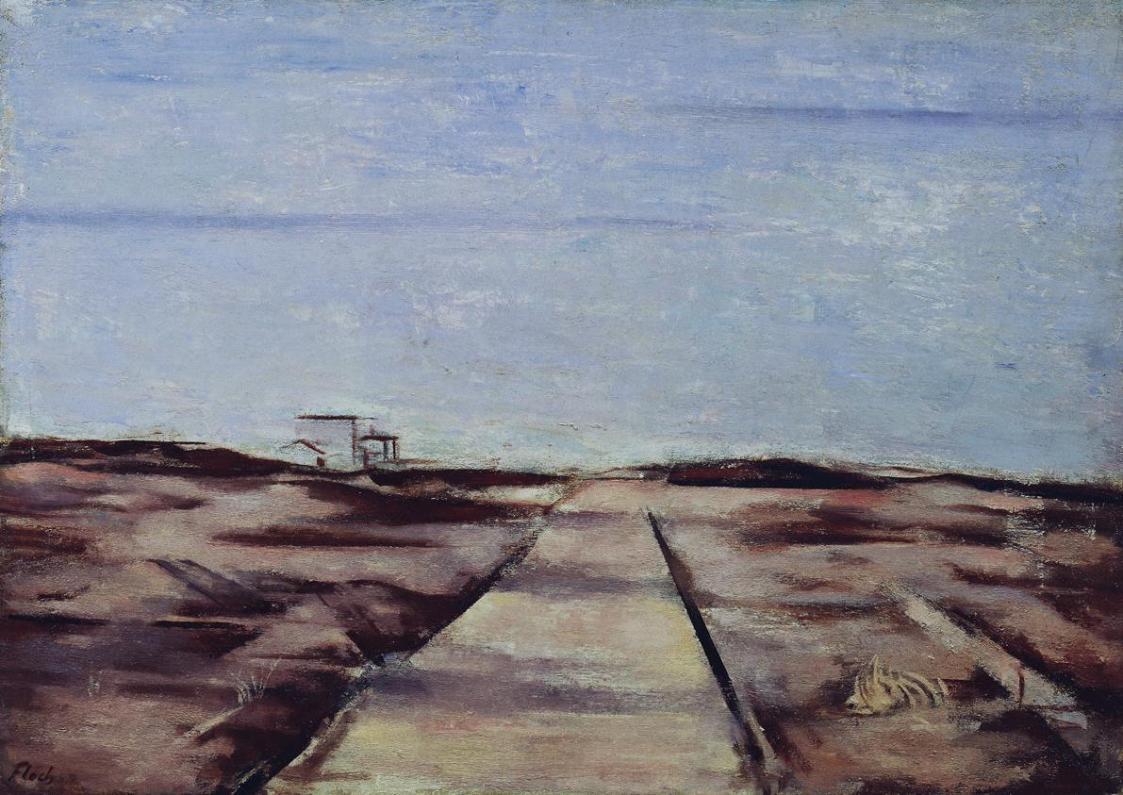 Joseph Floch, Einsame Landschaft, 1927, Öl auf Leinwand, 65,3 x 92 cm, Belvedere, Wien, Inv.-Nr ...