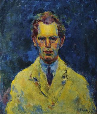 Joseph Floch, Selbstbildnis, 1922, Öl auf Leinwand, 79 x 69 cm, Belvedere, Wien, Inv.-Nr. 6387