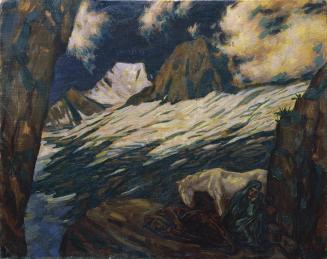 Karl Sterrer, Gebirgslandschaft, 1925, Öl auf Leinwand, 55 x 69 cm, Belvedere, Wien, Inv.-Nr. 2 ...