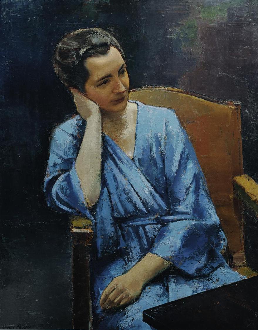 Sergius Pauser, Margarethe Popp I, 1930, Öl auf Leinwand, 92 x 73 cm, Belvedere, Wien, Inv.-Nr. ...