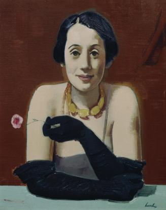 Franz Lerch, Die Malerin Roxane Zurucnic, 1930, Öl auf Leinwand, 68,5 x 55,5 cm, Belvedere, Wie ...