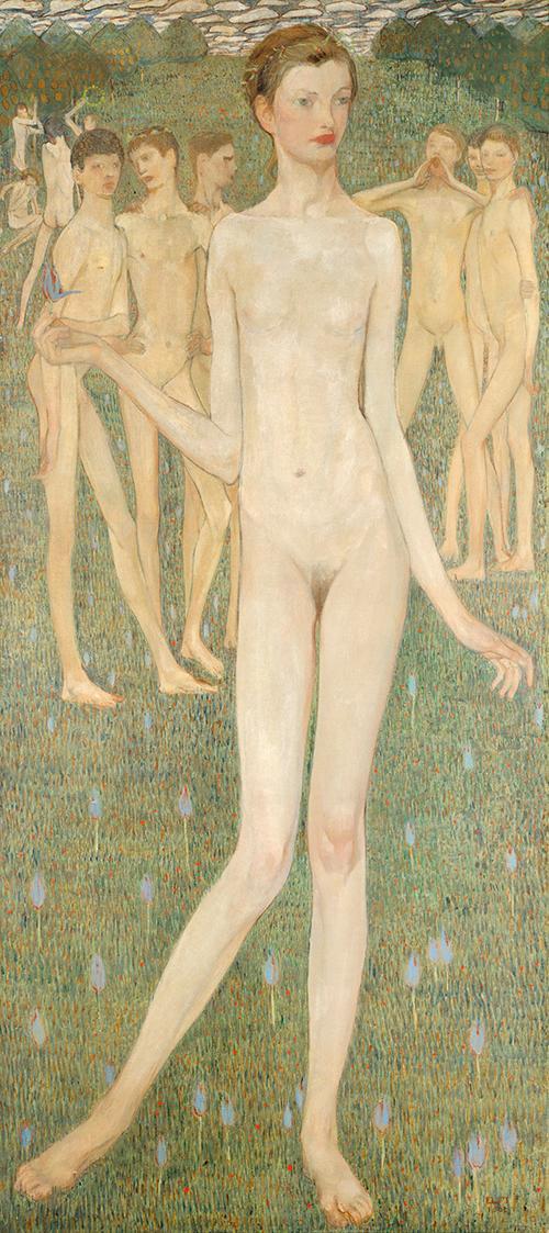 Elena Luksch-Makowsky, Adolescentia, 1903, Öl auf Leinwand, 171 x 78 cm, Belvedere, Wien, Inv.- ...