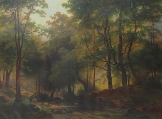 Josef Holzer, Im Buchenwalde, vor 1868, Öl auf Leinwand, 116 × 159 cm, Belvedere, Wien, Inv.-Nr ...