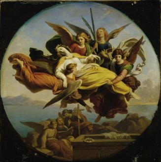 Karl von Blaas, Die heilige Katharina, um 1850, Öl auf Leinwand, 29 x 29 cm, Belvedere, Wien, I ...