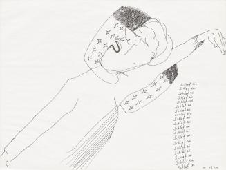 Christine Hohenbüchler, Schlaf ein, 1992, Tusche auf Transparentpapier, 22,6 × 30,4 cm, Belvede ...