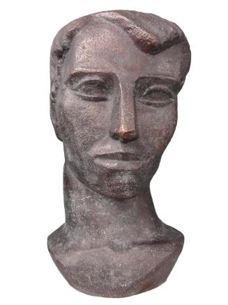 Fritz Wotruba, Kopf eines Jünglings, 1940/41, Bronze, 42,5 × 21 × 30,5 cm, Belvedere, Wien, Inv ...