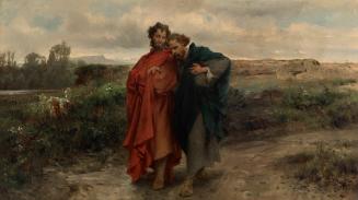 Johann Till, Weg nach Emmaus, 1888, Öl auf Leinwand, 50,5 × 88,5 cm, Belvedere, Wien, Inv.-Nr.  ...