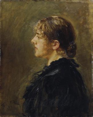 Fritz von Uhde, Die Tochter des Künstlers, 1890, Öl auf Leinwand, 61 x 48,5 cm, Wien, Belvedere ...