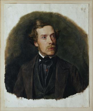 Ferdinand Georg Waldmüller, Gustav Barth, Chormeister des Wiener Männergesangsvereins, 1843, Öl ...
