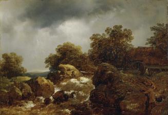 Remy van Haanen, Felsige Landschaft, 1855, Öl auf Holz, 18,7 x 27 cm, Belvedere, Wien, Inv.-Nr. ...